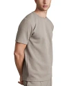 Reiss Bradley Interlock Slim Fit Crewneck Tee In Taupe