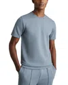 Reiss Mens Bradley Crewneck Stretch-jersey T-shirt Airforce Blue In Airforce Blue
