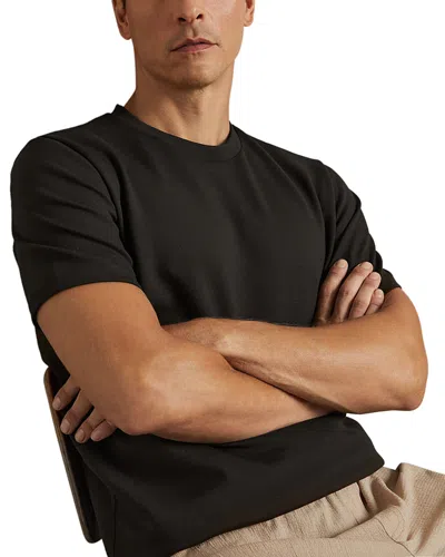 Reiss Bradley Interlock Tee In Chocolate