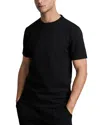Reiss Bless Solid Crewneck T-shirt In Navy Blue