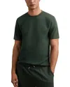 Reiss Bradley Slim Fit Short Sleeve Interlock Tee In Green