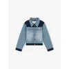 Reiss Briar Patchwork Denim Jacket 4-13 Years Blu