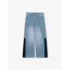 Reiss Blue Briar Patchwork Denim Jeans 9-14