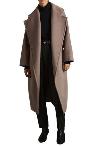 REISS REISS BRIDGET BELTED WOOL BLEND COAT