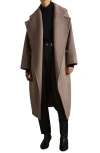 Reiss Petites Bridget Wool Blend Coat In Mink Neutral