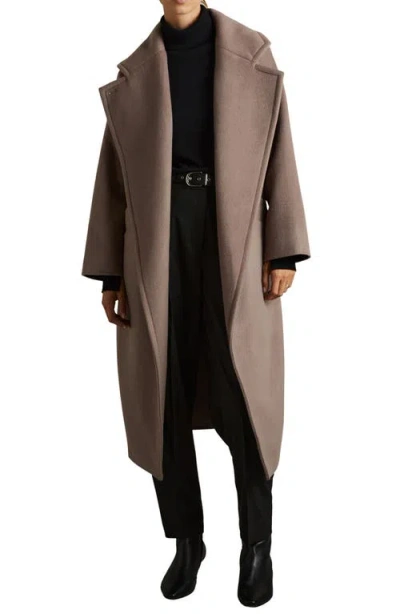 REISS REISS BRIDGET BELTED WOOL BLEND COAT