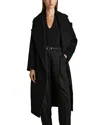 Reiss Women's Black Cashmere Double Breasted Coat In Black