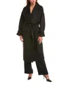 Reiss Bridget Wool-blend Oversized Coat In Black