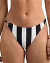 Reiss Bridgette Fixed Side Bikini Bottom In Blue