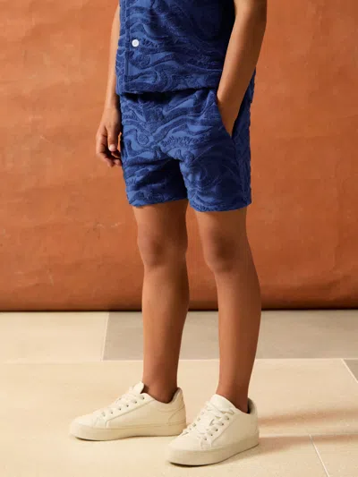 REISS REISS BRIGHT BLUE MARKO 9-13 YRS SMILEYWORLD | REISS WAVE TEXTURE SHORTS