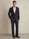 Reiss Bright Blue Dream Slim Fit Wool Blend Suit Trousers In Blue
