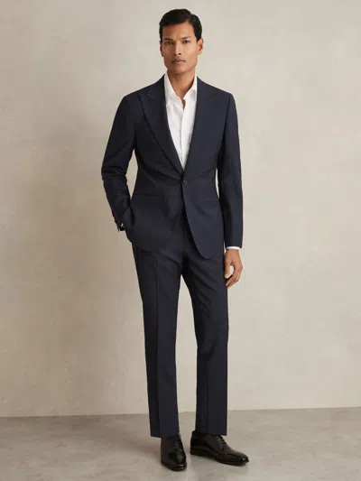 Reiss Bright Blue Dream Slim Fit Wool Blend Suit Trousers