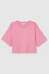 Reiss Bright Pink 13-14 Yrs Cotton Oversized Short-sleeve T-shirt