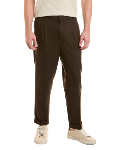 Reiss Brighton Relaxed Drawstring Trouser In Burgundy