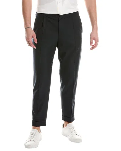 Reiss Brighton Relaxed Pleated Trouser In Blue