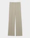 Reiss Womens Neutral Brittany Textured Wool-blend Straight-leg Suit Trousers In Neutral