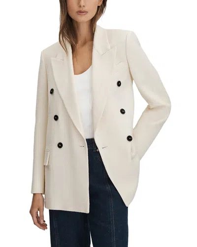 Reiss Bronte Texture Jacket In White