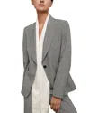 Reiss Brooklyn Check Blazer In Gray