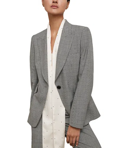 Reiss Brooklyn Check Blazer In Gray
