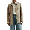 Reiss Brooklyn Cotton Utility Jacket In Neutral