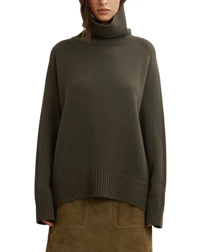 Reiss Brooklyn Knit Top In Green