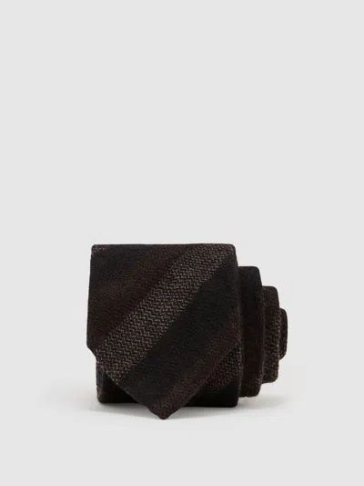 Reiss Brown/navy/grey Tie