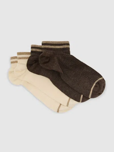 Reiss Brown/white Socks