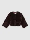 Reiss Burgundy Marco Coat In Burgundy