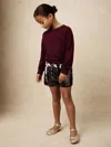 Reiss Burgundy Spence Shorts In Burgundy