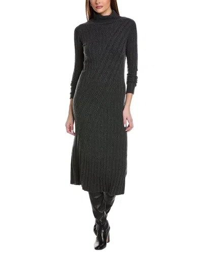 REISS REISS CADY WOOL & CASHMERE-BLEND KNITTED RIB ROLL NECK DRESS
