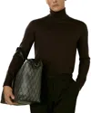 Reiss Caine Wool Slim Fit Turtleneck Sweater In Dark Bordeaux