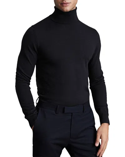Reiss Caine Wool Sweater In Black