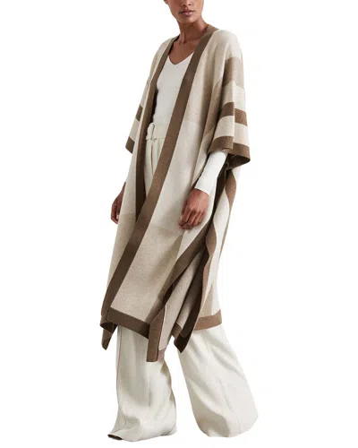 Reiss Caitlin Cape Knit Wool & Cashmere-blend Cardigan In White