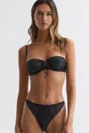 Reiss Lace Balconette Bra In Black