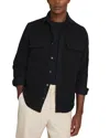 Reiss Camber Moleskin Twin Pocket Shirt Jacket In Black