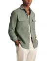 Reiss Camber Moleskin Twin Pocket Shirt Jacket In Green