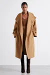 Reiss Camel Atelier Blindseam Wool And Cashmere Coat In Camel