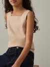 Reiss Camel Harper 9-13 Yrs Compact Knit Top And Cardigan Set