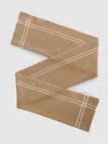Reiss Camel Liana Wool-cashmere Fringed Scarf In Brown