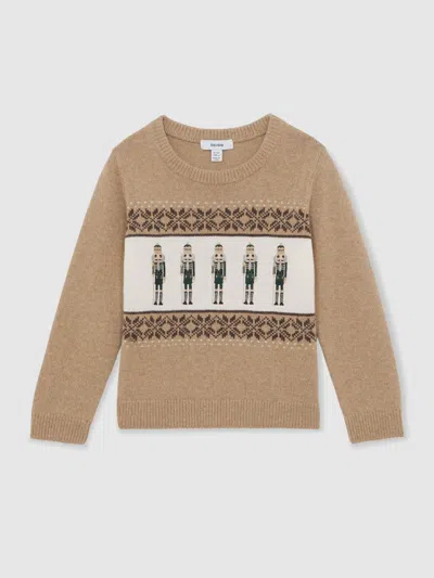 REISS REISS CAMEL MELANGE LAURENCE JUMPER