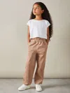 Reiss Camel Samantha 4-9 Yrs Corduroy Paper Bag Trousers
