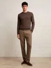 Reiss Camel Slim-fit Internal-drawstring Trousers