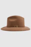 Reiss Camel Wool Fedora