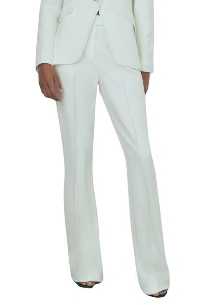 Reiss Camille Flare Pants In Ivory