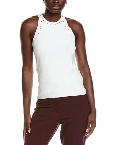 Reiss Cammi Fitted Cut Out Sweater In White