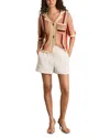 Reiss Candy Knit Linen V Neck Cardigan Sweater