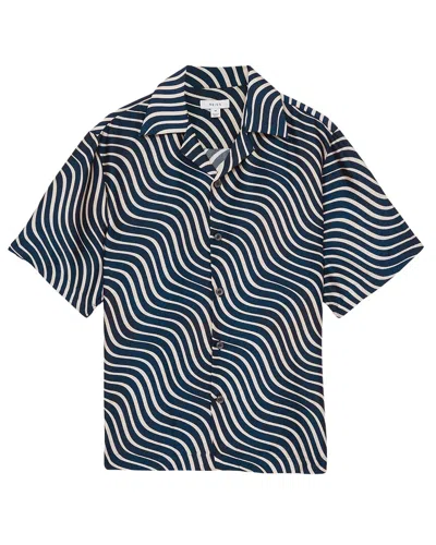 Reiss Carbello Wave Stripe Top In Multi