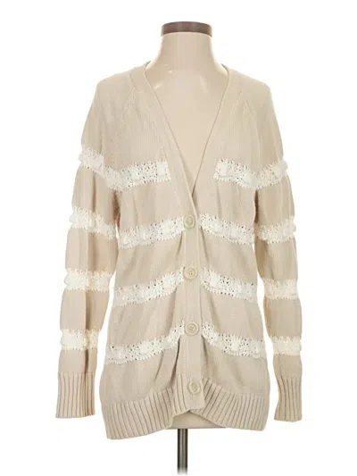 Pre-owned Reiss Cardigan Sweater In Ivory