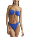 Reiss Blue Removable Strap Bandeau Bikini Top