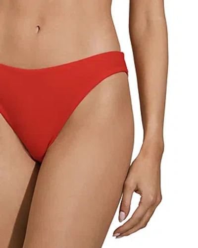 Reiss Carina Fixed Side Bikini Bottom In Red